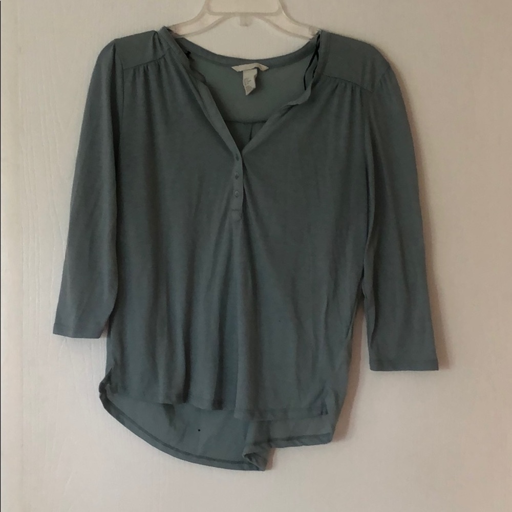 H&M Blue Long Sleeve Tee